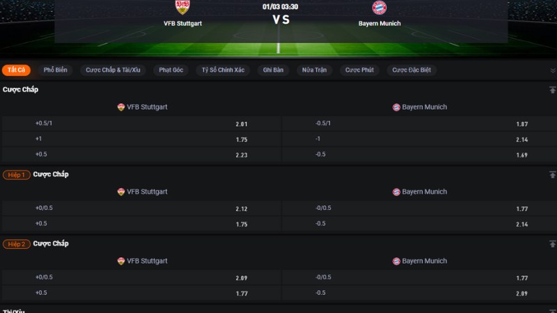 Stuttgart vs Bayern Munich