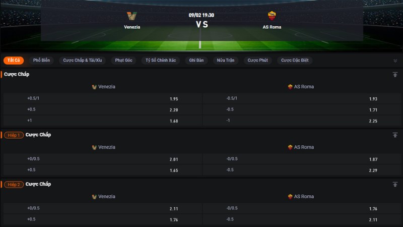 Venezia vs AS Roma
