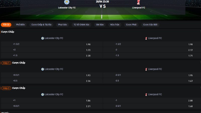 Leicester vs Liverpool