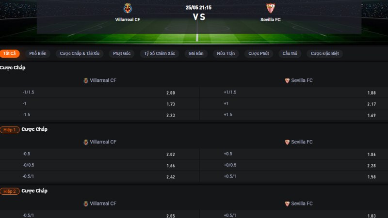 Villarreal vs Sevilla