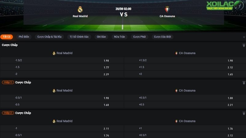 Real Madrid vs Osasuna